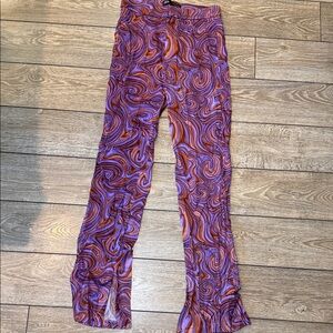 Zara Multicolor Swirl Pattern Pants